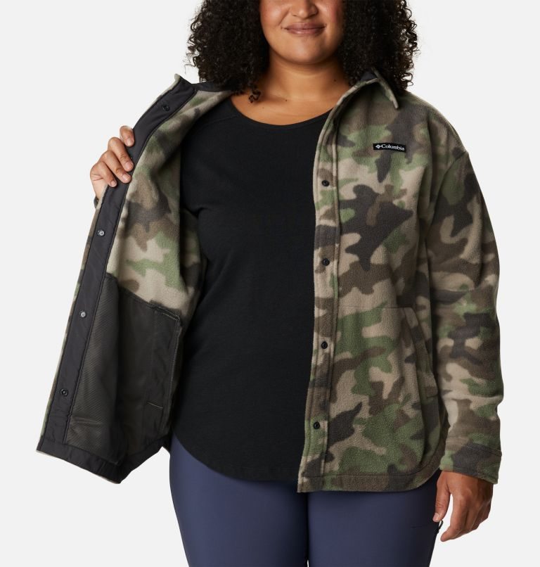 Women's Columbia Benton Springs Shirt Jackets Camo | Plus Size CA-H6C8A